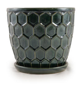 Pot de fleurs en céramique abordable, trou de drainage respirant, anti-pourriture des racines, vente en gros de jardinières - Product Image 1