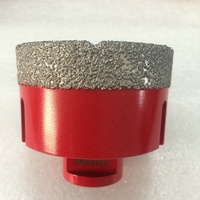 Nouvelle foret à noyau diamanté brasé sous vide de type matrice 6-100 mm pour carrelage, granit, marbre