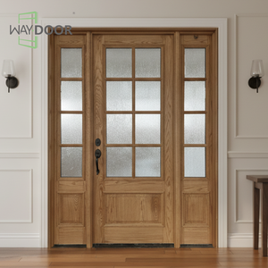 <span class=keywords><strong>Porta</strong></span> d'Ingresso Personalizzata in Mogano Africano e Rovere Rosso con Pannelli in Vetro, Insonorizzata, con Doppi Pannelli Laterali, <span class=keywords><strong>Porta</strong></span> Esterna in Legno Massiccio - Product Image 1