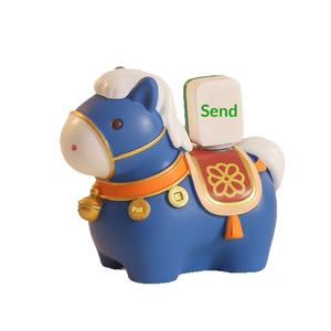 Ornements créatifs en résine Mascotte Cheval de l'Année, Fabriqués en Chine, pour la décompression amusante, jouet de <span class=keywords><strong>bureau</strong></span>, cadeaux d'anniversaire - Product Image 5