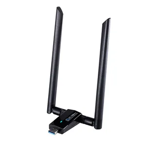 Adaptateur wifi sans fil double bande 1200Mbps (rtl8812au), dongle usb, antenne, clé pour ordinateur de bureau, MAC
