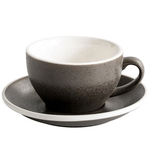 Set da Caffè in Ceramica Giapponese, Tazze in Gres Retrò, Tazze per Espresso e Cappuccino per Latte Art - Product Image 6