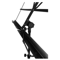 Support de partition pliable de bureau Rayyu GH-521, réglable, grand format, en métal noir, personnalisable – Vente chaude
