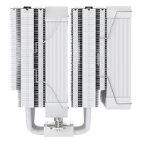 COOLLEO Etian P60TP WH V2 deux tours 6 caloducs PC radiateur refroidisseur d'air refroidisseur CPU ARGB LGA115X/1200/1700/1851AMD refroidissement en profondeur