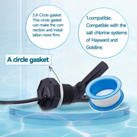 Goldline Aquarite Systèmes de sel Capteur de niveau de liquide de piscine Générateur de chlore Aqua Rite avec interrupteur de débit de 15 pieds Assemblage