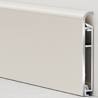 Comovy Usine En Gros 40/60/80 Plinthe En Alliage D'aluminium Plinthe Avec Surface En Grain De Bois Plinthe Décorative