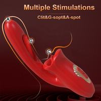Vibrateur 3-en-1 étanche 20 vitesses pour stimulation orale, jouet sexuel pour adultes, vibration de point G, rechargeable, longue pénétration