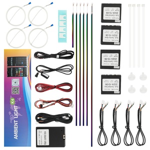 Đèn <span class=keywords><strong>LED</strong></span> nội thất ô tô đa năng 64 màu Symphony, điều khiển bằng ứng dụng, trang trí không khí nội thất - Product Image 1