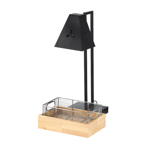 Réchaud électrique en acier inoxydable avec plateau en <span class=keywords><strong>bois</strong></span> pour <span class=keywords><strong>buffet</strong></span> d'hôtel - Product Image 1