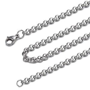 Olivia Dubai Nuovo Design di Catena per Uomo in Acciaio Inossidabile, Catena a Maglia Rotonda all'Ingrosso, Collana con Catena <span class=keywords><strong>Rolo</strong></span> Nera - Product Image 4