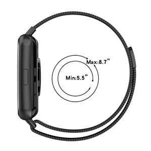 Nouvelle arrivée en acier inoxydable métal milanais boucle bande magnétique Smartwatch bracelet pour <span class=keywords><strong>Huawei</strong></span> Watch Fit 2 /<span class=keywords><strong>fit2</strong></span> Active - Product Image 3
