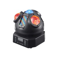 Projecteur de scène 3-en-1 Strobe & Wash à contrôle DMX pour bar et DJ, avec effet de lavage de couleur