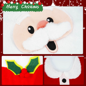 Santa Claus Toilet Seat Cover Rug Christmas Home Decoration Bathroom Mat <b>Xmas</b> Decorative Gifts for the Perfect Bathroom Lid Case - Product Image 5