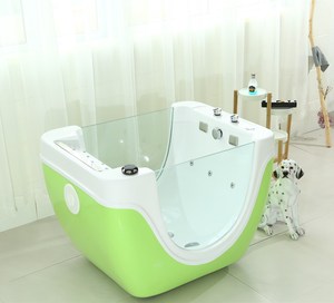 Hot Sale <strong>Kobia</strong> Modern Design Freestanding Baby Whirlpool Bathtubs Acrylic White Eco-Friendly Air Massage Includes Drainer - Product Image 3