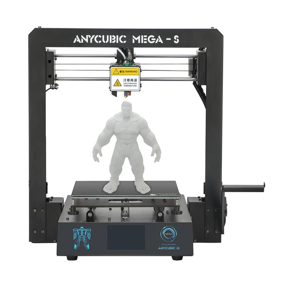 Anycubic I3 Mega S Printer 3D, Mesin Printer 3D Desktop DIY 210X210X205Mm Beberapa Langkah Pasang FDM Printer 3D