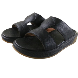 Nouvelles sandales décontractées en cuir véritable pour hommes, modèle 2026, best-seller, pantoufles en cuir de haute qualité pour hommes - Product Image 1