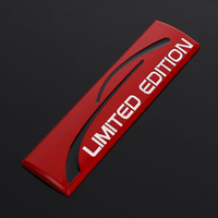 Autocollant de voiture 3D créatif en métal, en édition limitée, pour BMW Audi Honda Opel Lada Toyota Chevrolet Hyundai