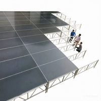 Plateforme de scène WEIXING personnalisable à installation rapide en alliage d'aluminium robuste pour concerts et événements 4x4' (1,2m x 1,2m) 1,5-2m