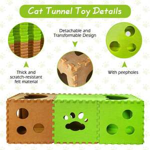 Casa para Gatos de Fieltro de Poliéster Ecológica en Oferta, con Color y Logotipo Personalizados - Product Image 4