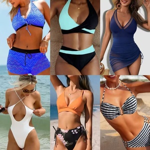 Tanga de calidad Superior, trajes de baño para mujer, traje de baño Vintage arrugado, ropa de playa de cuerda C, Micro <span class=keywords><strong>Bikini</strong></span> de pecho grande, extremo Sexy - Product Image 3