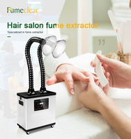 Fumeclear 210W faible bruit forte puissance Salon de beauté ongles poussière aspirateur collecteur 210W Table ongles poussière extracteur