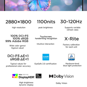 โน้ตบุ๊กธุรกิจน้ำหนักเบา ยี่ห้อใหม่ YOGA Air 14 Ultra5-228V / Ultra7-258V แรม 32GB ความจุ 1TB หน้าจอสัมผัส OLED ขนาด 14 นิ้ว ความละเอียด 2.8K - Product Image 5