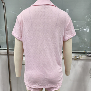 QINSI <strong>Summer</strong> Soft Pointelle Short Elastic Sets Loungewear Sleepwear Night Wear <strong>for</strong> Women Cotton Knit Two Pieces <strong>Pyjama</strong> - Product Image 5