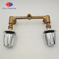 Robinets de bain-douche thermostatiques, raccords de salle de bains personnalisés, 2 poignées