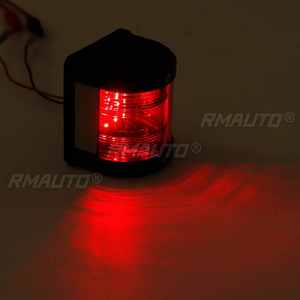 2 pièces, feux de navigation à LED 12V en acier inoxydable, rouge et vert, feux de signalisation pour bateaux, navires, yachts, feux d'avertissement - Product Image 2