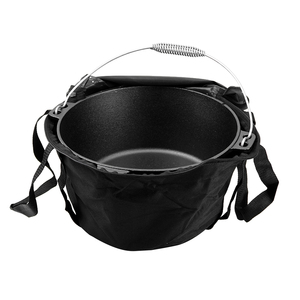 Four hollandais <span class=keywords><strong>en</strong></span> <span class=keywords><strong>fonte</strong></span> de style américain personnalisé, 8,5 QT, revêtement à l'huile végétale, sans PFOA, écologique, pour camping <span class=keywords><strong>en</strong></span> extérieur - Product Image 3