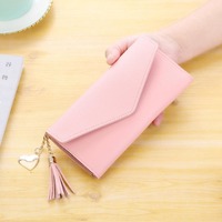 Dompet Wanita Kulit PU Multi Warna Grosir Lebih Murah, Dompet Panjang Anti RFID, Tempat Kartu Kredit Tanpa Penutup, Tebal 30mm