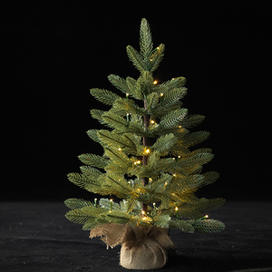 New <strong>Christmas</strong> Decorations PE Burlap-Wrapped Base <strong>Mini</strong> Desktop <strong>Christmas</strong> Tree Room Desktop Living Room Decoration - Product Image 5