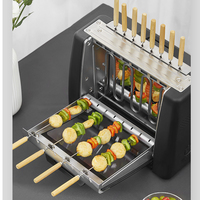 Brochettes de viande BBQ Four pour usage domestique Petit gril Camping Jardin Barbecue Outil