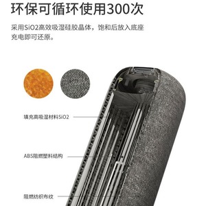 Mini deshumidificador con tanque de agua de 2L, silencioso (45 dB) para dormitorio, portátil, eléctrico, con refrigerante R290, para espacios de menos de 10 metros cuadrados. - Product Image 4