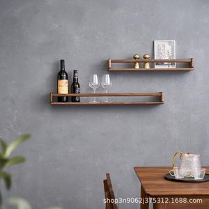 Wooden <b>Wall</b> <b>Mounted</b> Storage Rack Rectangle Floating <b>Shelf</b> For Living Room Bedroom Desktop Display Organizing - Product Image 3