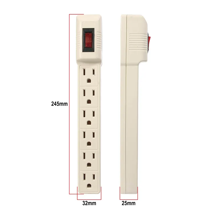 custom sockets pvc socket board white with extension 6 outlet 3 pin power extension multi socket