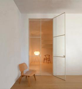 Portes battantes à <span class=keywords><strong>double</strong></span> vitrage de conception française moderne pour bureau, chambre, salon, salle de bain, villa, hôtel et intérieur de magasin - Product Image 3