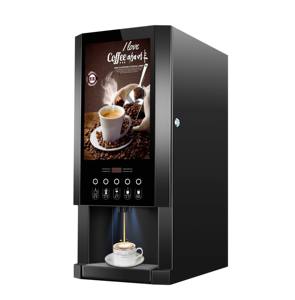 เครื่องชงกาแฟสำเร็จรูป 30sw 3 หัวจ่าย ร้อนทันที แบบอัตโนมัติ สำหรับใช้ในเชิงพาณิชย์ พร้อมเครื่องจ่ายนมชา และกล่องโฆษณา LED - Product Image 1