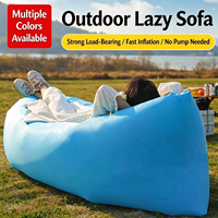 Canapé gonflable portable, chaise longue de camping en plein air, lit d'air double pour adultes