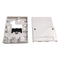 Boîtier de bureau en fibre optique ABS blanc de haute qualité à 2 ports SC/APC FTTH pour la maison et le bureau