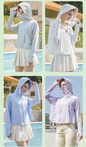 <span class=keywords><strong>Veste</strong></span> à capuche en <span class=keywords><strong>néoprène</strong></span> unisexe à manches longues et fermeture éclair pour l'extérieur Protection solaire UPF 50 + avec poches pour la randonnée hommes femmes - Product Image 6