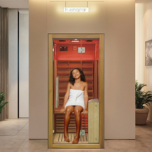 Nhà Nhỏ Sử Dụng Hơi Nước Hồng Ngoại Phòng Tắm Hơi Một Người Infrarotsauna Phần Lan Khô Tắm Hơi Kit Với Thấp EMF - Product Image 1