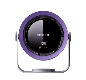 Rechargeable <b>Foldable</b> Handheld Fan With USB Lithium Battery LED Light Portable for Home Office Car Outdoor Use Touch Control - Product Image 3