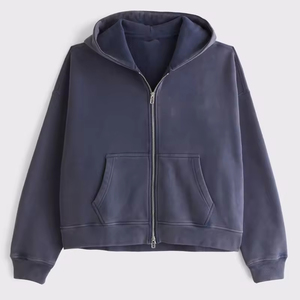 Felpa con cappuccio integrale da <span class=keywords><strong>uomo</strong></span> personalizzata con Logo di marca in cotone di 100% qualità stampa digitale top invernali - Product Image 6