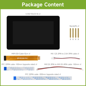 เวฟแชร์ 5 นิ้ว DSI จอแสดงผลแบบสัมผัสแบบคาปาซิทีฟ 720*1280 พิกเซล แผง IPS ระบบสัมผัส 5 จุด แผงกระจกนิรภัยแบบออปติคอลบอนดิ้ง K604 - Product Image 4