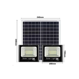 Suitable Factory Price Newest 100W Solar Lamp Home Outdoor Garden <b>Lights</b> Solar <b>Flood</b> <b>Light</b> With Remote Control - Product Image 1