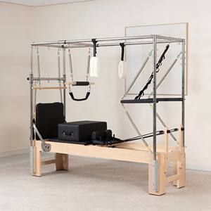 Cadillac Reformer Pilates Professionnel en Bois d'Érable Réglable et Durable avec Ressorts Coréens pour Studio <span class=keywords><strong>de</strong></span> Pilates et Bien-être - Product Image 2