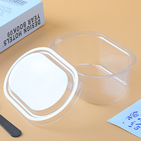 Boîte d'Emballage Ovale Transparente en Gros pour Desserts : Tiramisu, Mille-feuille, Mousse, Gâteau, Pudding – Pot et Boîte