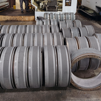 Matrice annulaire en acier inoxydable forgé OGM1.5-78 pour machine à granulés de biomasse avec moteur et roulement, haut rendement 1000-1500 kg/h