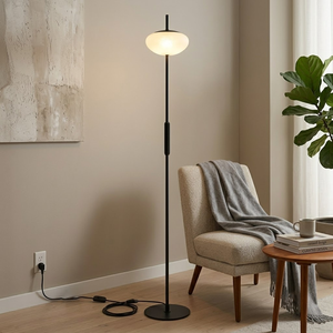 Modern Aluminum <strong>Optical</strong> Acrylic Adjustable Height Waterproof Floor Lamp for Living Room Reading High Brightness Dimmable - Product Image 1